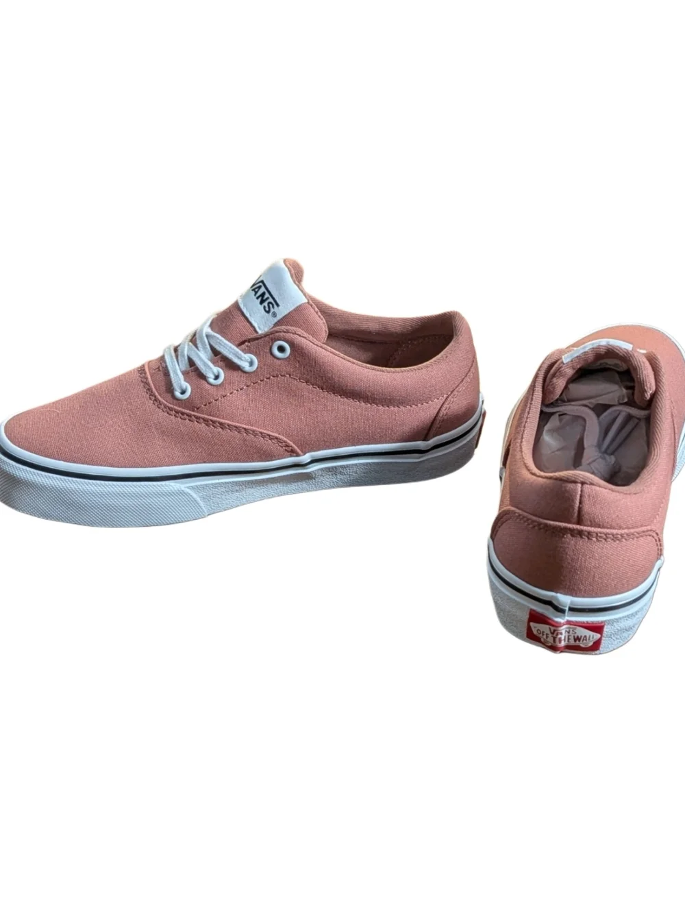 Vans Doheny Kids Shoes Size 2 Canvas Night Rose Pink Low Top Sneakers New Box